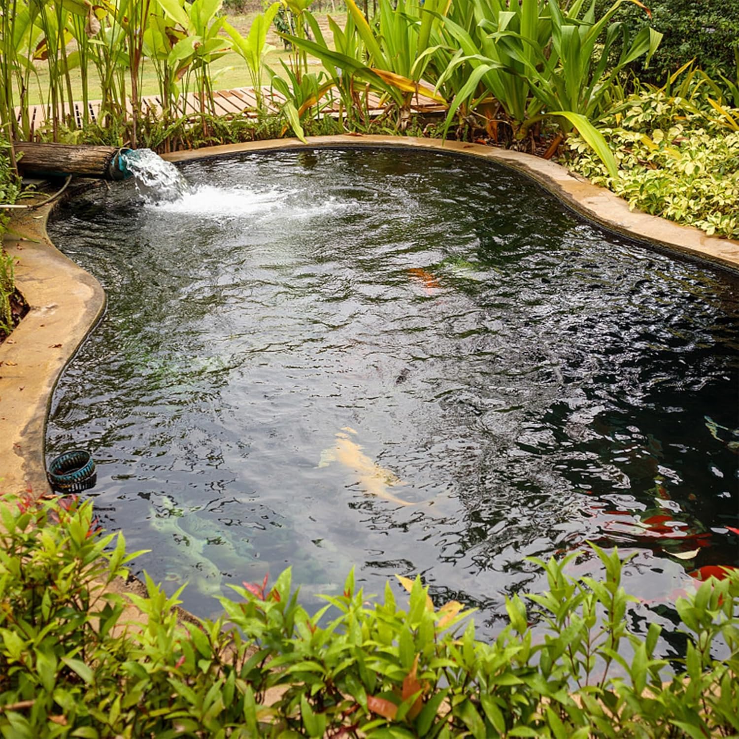 20 x 20 FT Pond Liner, 20 Mil Fish Pond Liner Pond HDPE Liner, Pond Liners for Outdoor Ponds, Koi Ponds, Garden Fountain, Waterfall
