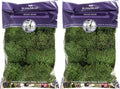 Super Moss Mood Moss Preserved Natural Green 1200cuin, Fresh Green, 200 in3 Bag (Appx. 8oz) (21539) (Pack of 2)