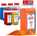 Hygloss Colored Sand for Crafts - 6 Assorted Colors - 3 lb Vibrant Colorful Fine Sensory Play Sand Art Kits for Kids - Classroom Activities for Children 3 4 5 6 7 8 9 10 11 12 - Safe for Ages 3+
