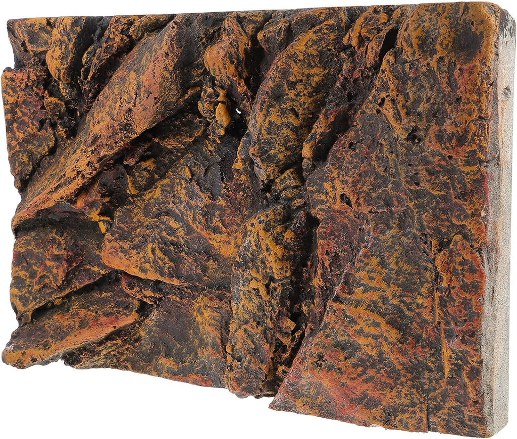 GANAZONO Reptile Tank Background Board for Fish Turtle Aquariums Lightweight Decorative Backdrop with Vibrant Colors and Detailed Stone Design Suitable for Terrariums and Aquarium