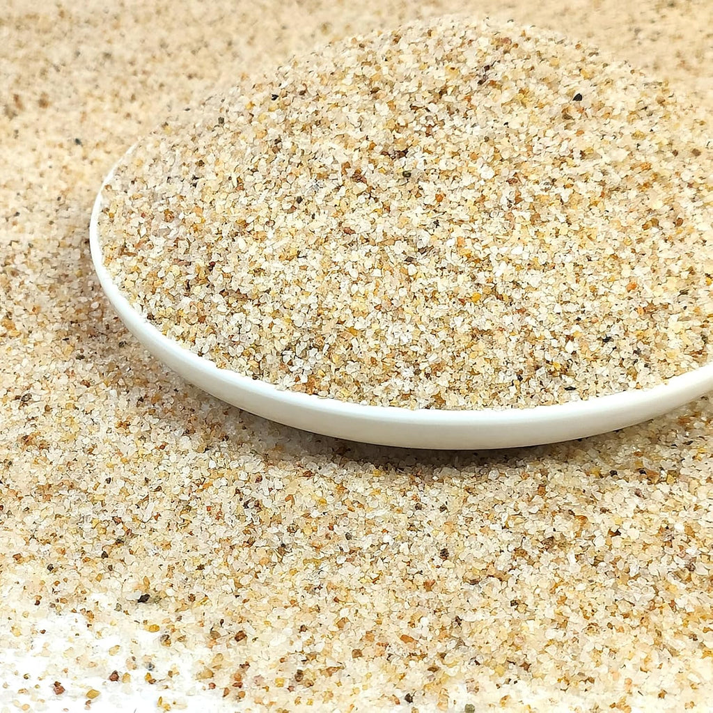 Aquarium Sand, 5lbs Beige Fish Tank Sand, Aquarium Gravel Substrate for Aquascaping, Vivariums, Terrariums, Plants and Crafts
