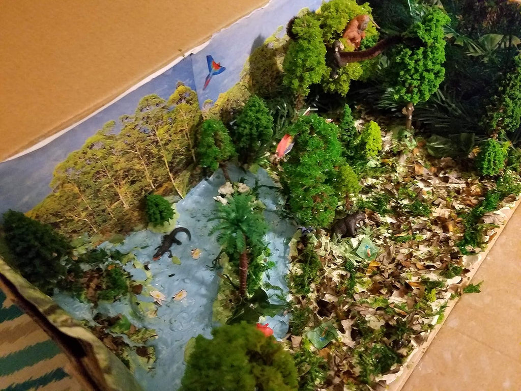 36pcs Mixed Model Trees, 1.5-6 inch(4-16 cm), Diorama Supplies, Model Grass, Miniature Trees for Projects with No Bases
