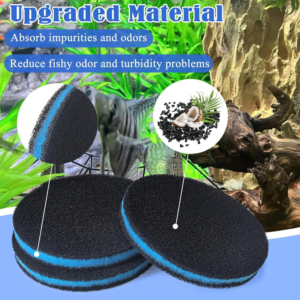 NewKe 20 Pcs Filter Media Replacement Set for Fluval FX4 / FX5 / FX6, Including Foam Block & Bio-Foam & Fine Pad & Water Polishing Pads & 3in1 Coarse Filter & 13in1 Media