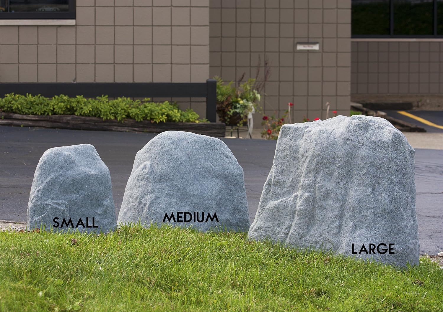 Emsco Group 2186 Landscape Rock Resin, Medium, Granite