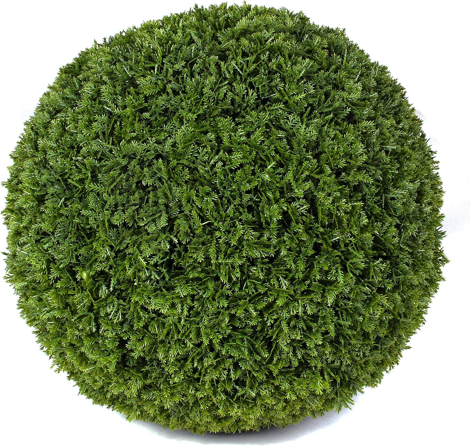 3rd Street Inn Medium Cypress Topiary Ball - Artificial Plant Set - Indoor/Outdoor Wedding Party Decor - Faux Foliage Garden Sphere - Tree and Bush Substitute (11", 2 Pack)
