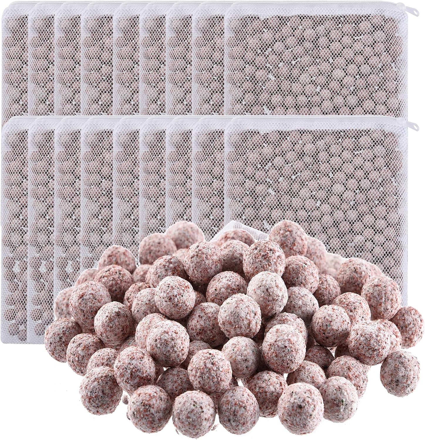 JIHAQUA Aquarium Ceramic Filter Media Bio Filter Rings, Bio Ceramic Ball for Freshwater,Marine Fish Tank,Canister Filter,Koi Pond (Wine, 18 Lbs)