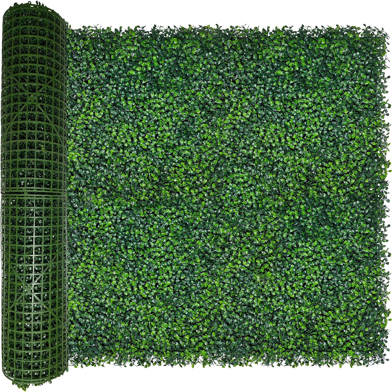 Artificial Ivy Privacy Fence Wall Screen: 40X160 in(45 sqft) UV-Anti Faux Boxwood Roll Panels Greenery Backdrop Ivy Vine Leaf Hedges Fence Panels for Indoor Outdoor Green Wall Decor