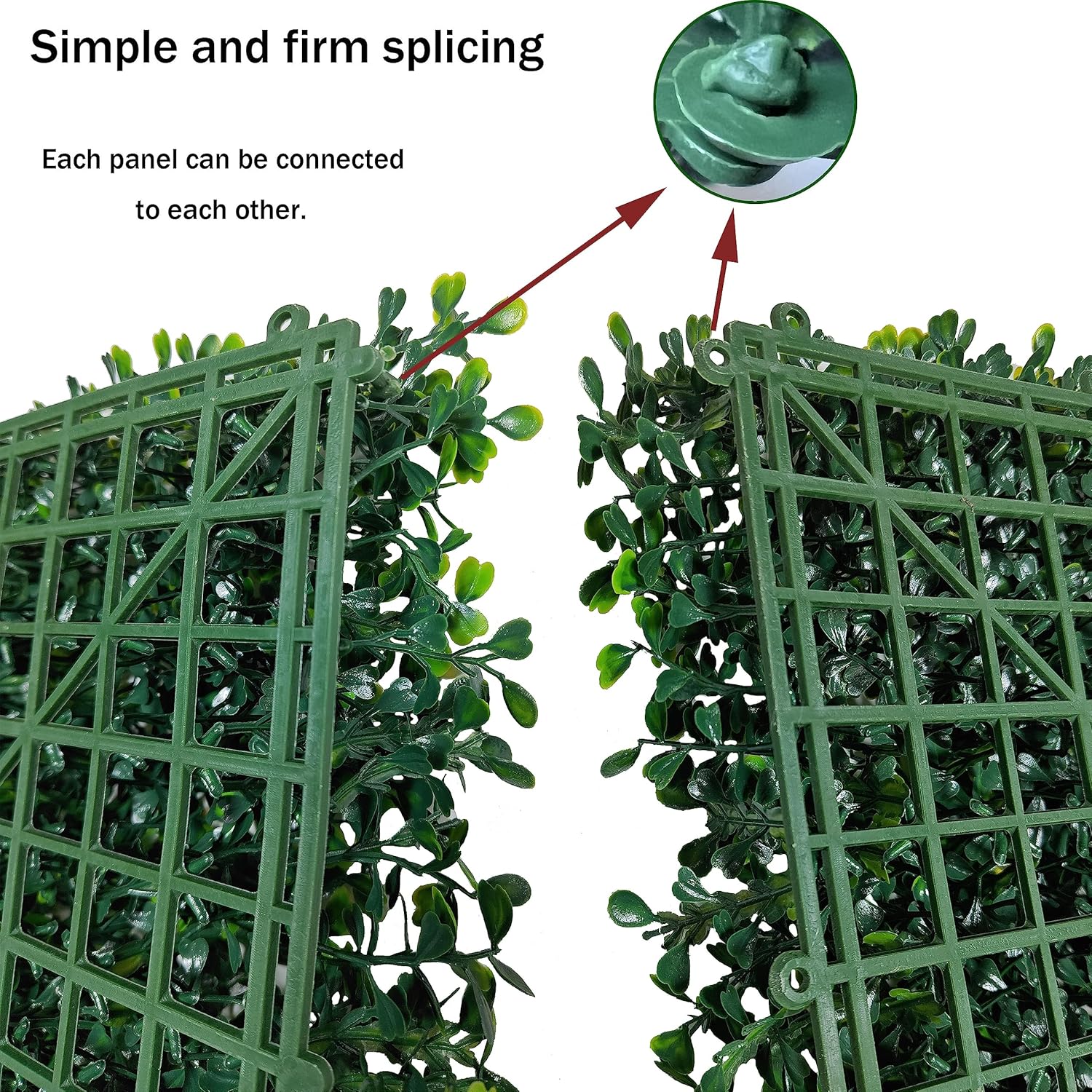 Artificial Ivy Privacy Fence Wall Screen: 40X160 in(45 sqft) UV-Anti Faux Boxwood Roll Panels Greenery Backdrop Ivy Vine Leaf Hedges Fence Panels for Indoor Outdoor Green Wall Decor