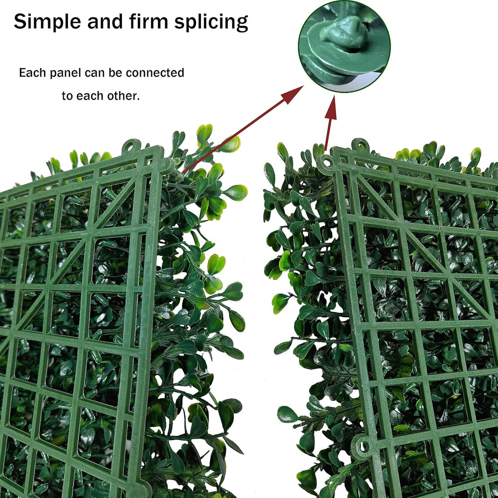 Artificial Ivy Privacy Fence Wall Screen,40X120 in(33.5 sqft) UV-Anti Faux Boxwood Roll Panels Greenery Backdrop Ivy Vine Leaf Hedges Fence Panels for Indoor Outdoor Green Wall Decor
