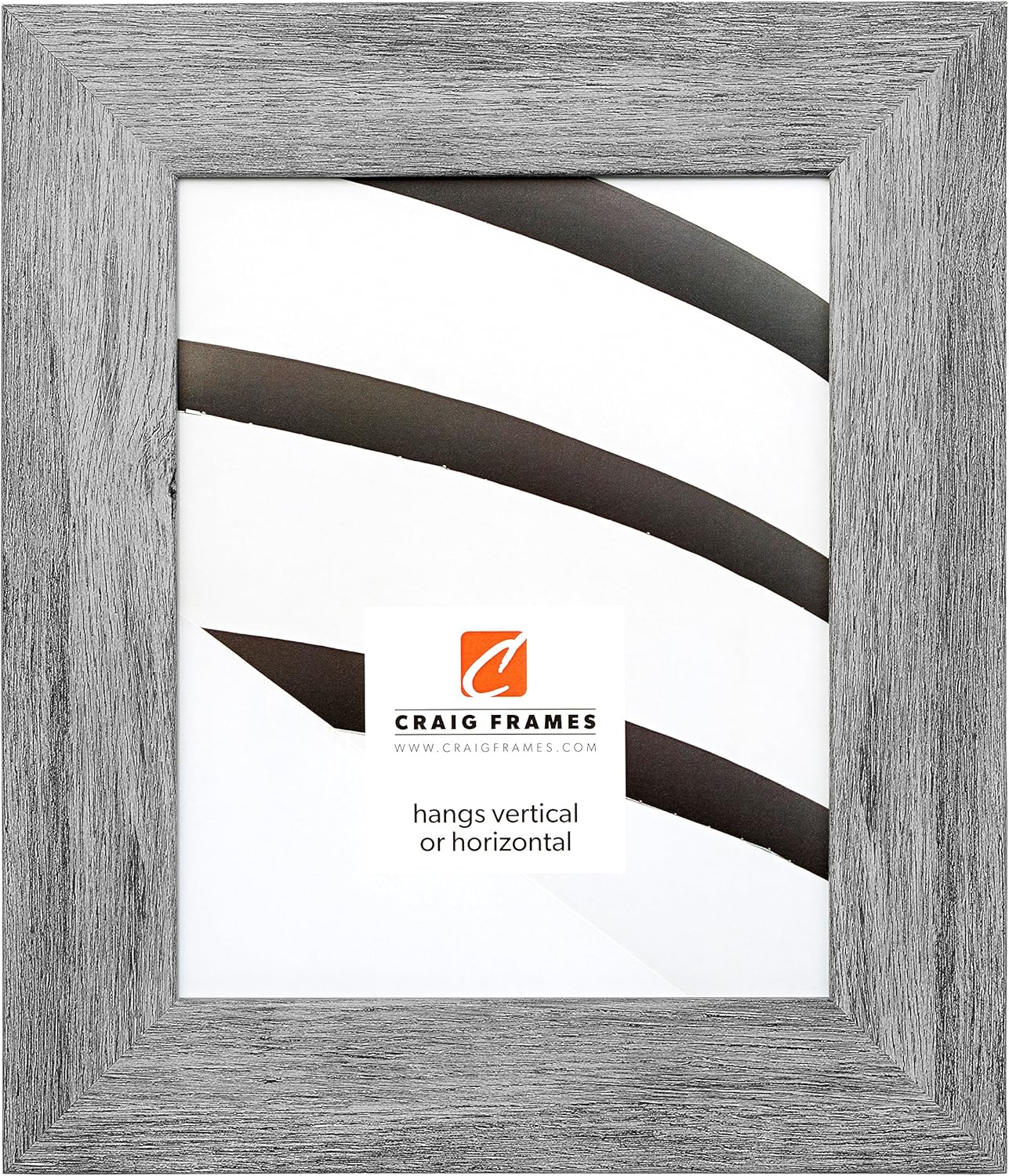 Craig Frames 74030 11 by 14-Inch Picture Frame, Smooth Wrap Finish, 2-Inch Wide, Gray Barnwood