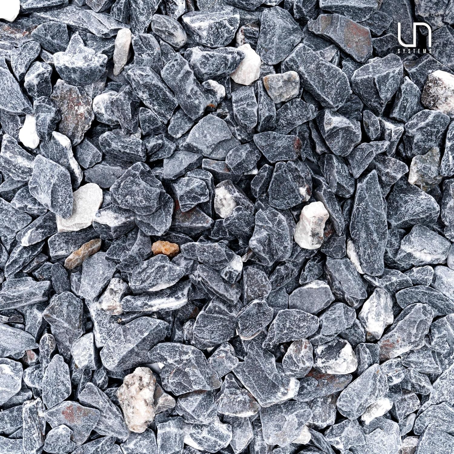 UNS Accent Stone - Aquascaping Hardscape for Freshwater Aquarium Aquascape - Shrimp, Turtle, Betta Fish Tank Decoration - Blue Gray Substrate Gravel for Terrariums - Seiyru Mountain Gravel, 3 lb