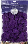 SuperMoss (25141) Reindeer Moss Preserved, Purple, 8oz (200 cubic inch)