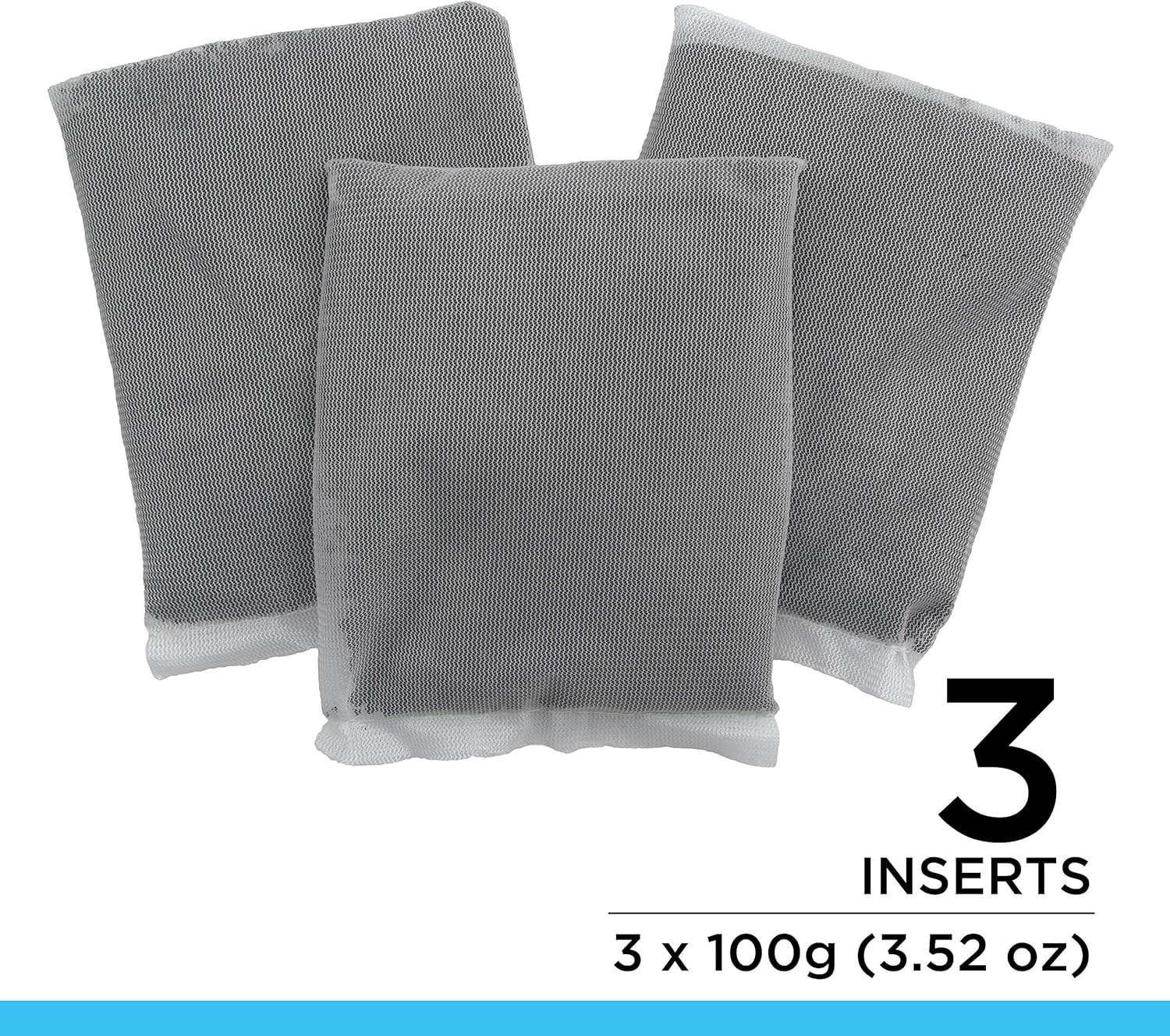 Fluval Carbon Filter Media for Aquariums, Premium Bituminous Carbon Inserts, 100-gram Nylon Bags, 3 Count (Pack of 1), A1440