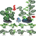 MyLifeUNIT Betta Fish Tank Decor Plants, 10 Pack Silk Aquarium Plants for Fish Tank Decorations, Betta Fish Leaf Pad for Sleeping Resting Hiding Playing