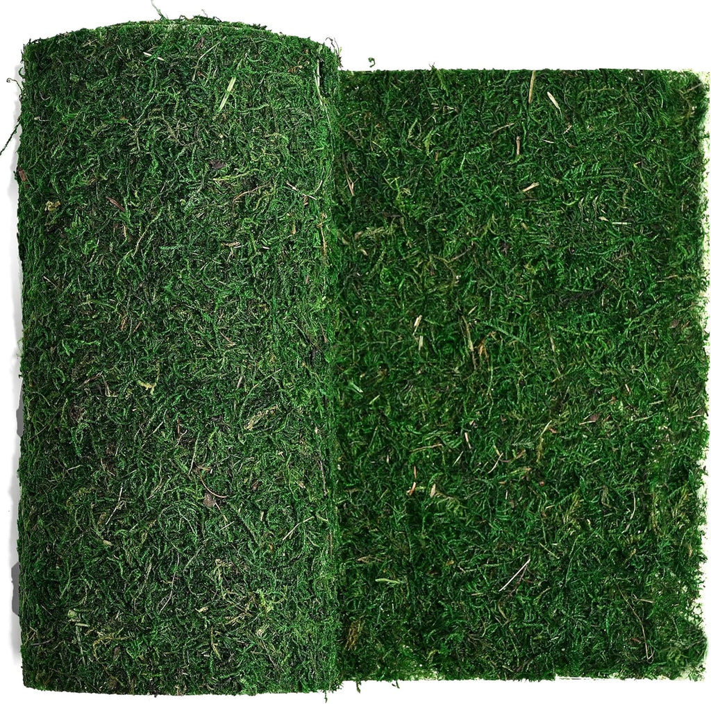 Fake Moss Roll, Moss Table Runner for Crafts,Green Moss Mat for Wedding Party, Fairy Garden, Enchanted Forest Decor ((12" x 71" Moss Roll))