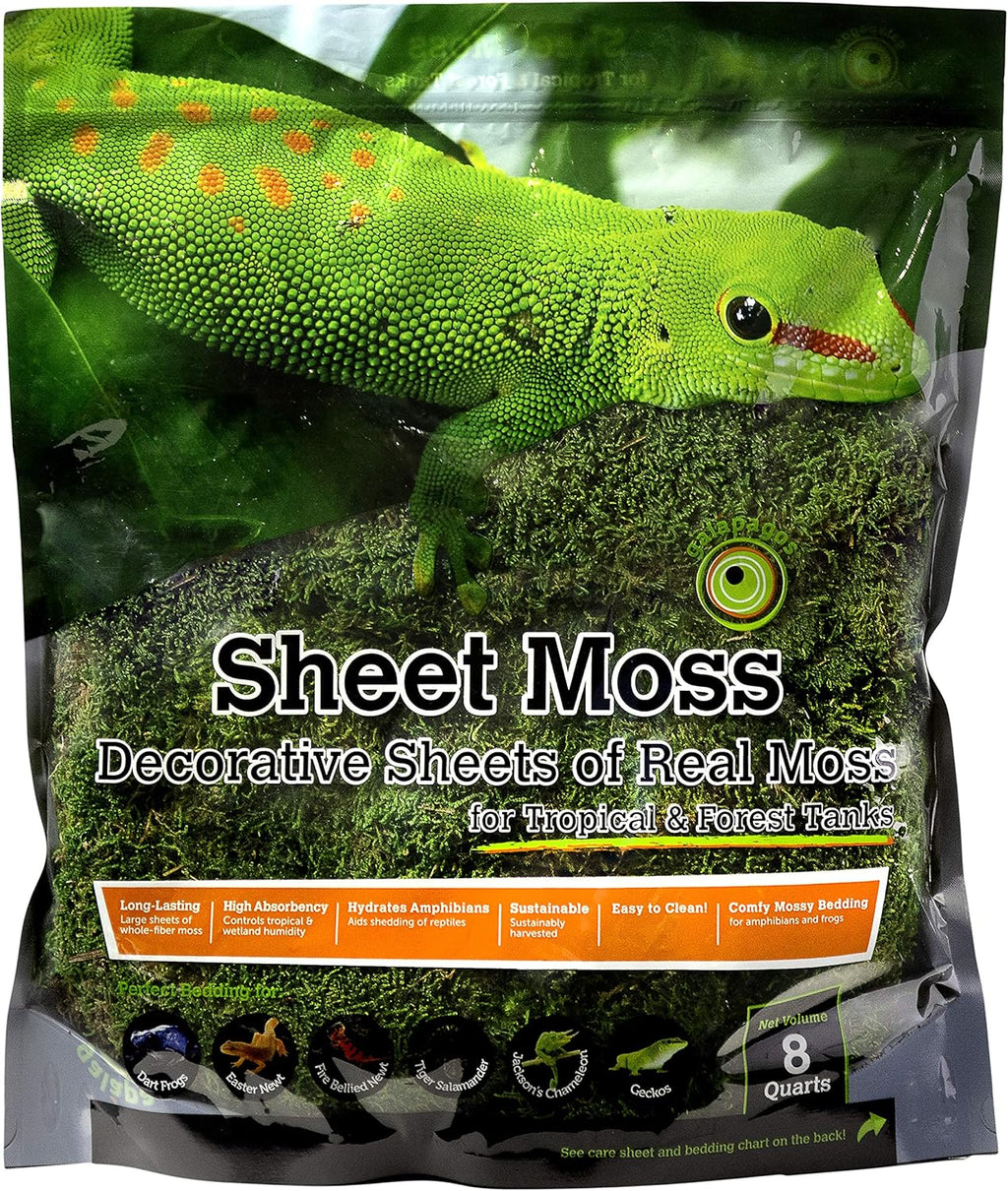 Galápagos (05248) Sheets of Real Moss, 8-Quart, Natural,Green