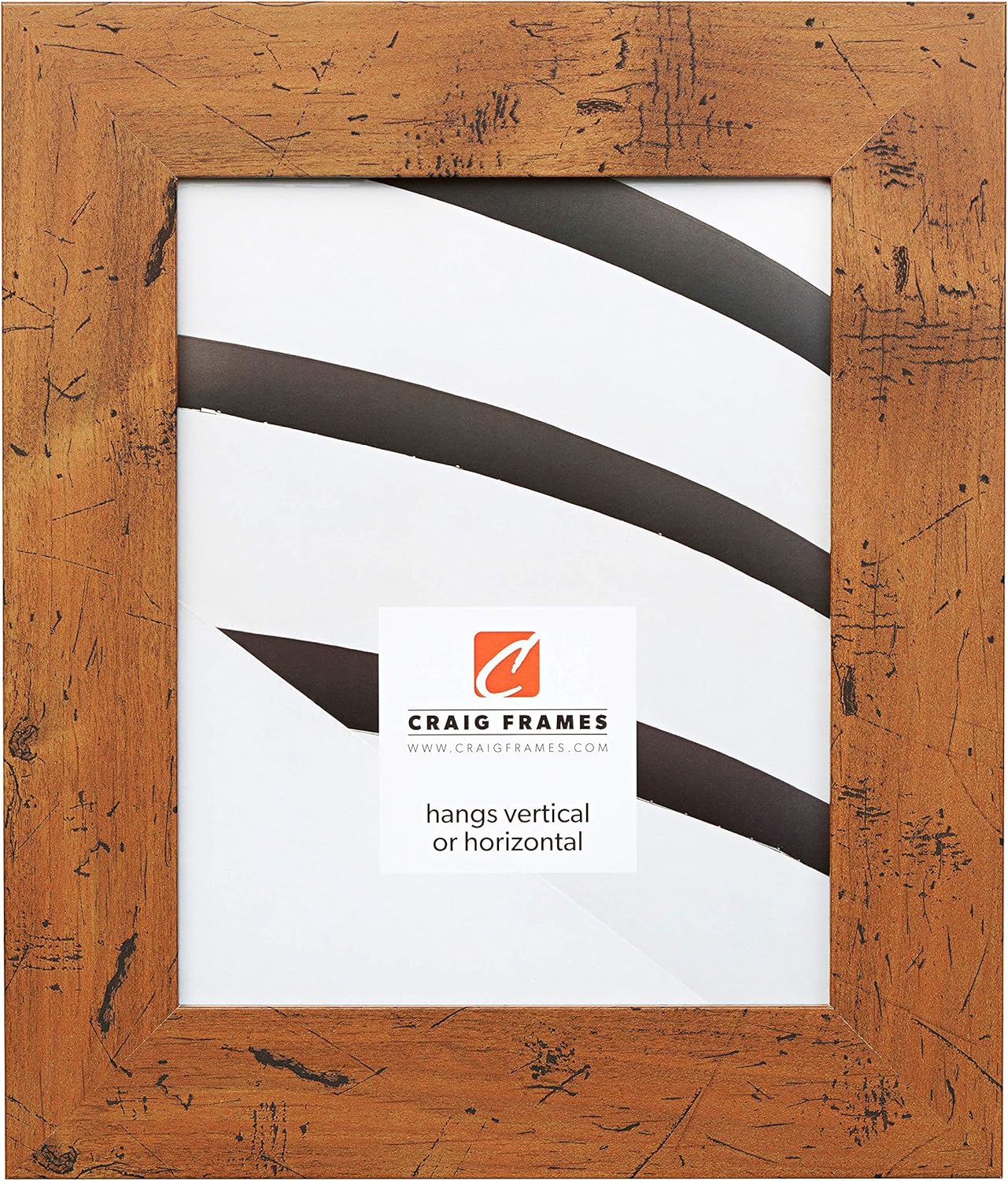 Craig Frames Bauhaus 200, Modern Rustic Light Walnut Picture Frame, 18 by 36-Inch