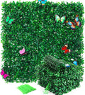 12Pcs Artificial Grass Wall Panels - 10”x10” Grass Backdrop Wall, UV Protected Greenery Decor for Indoor Outdoor Use (10”x10” (12pcs))