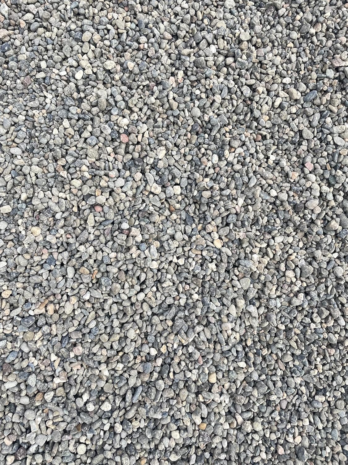 40 LBS Grey Pea Gravel - Landscape Rocks - Drainage Rock - Gardening - Average Size 3/8 inch - 1/4 inch Stone