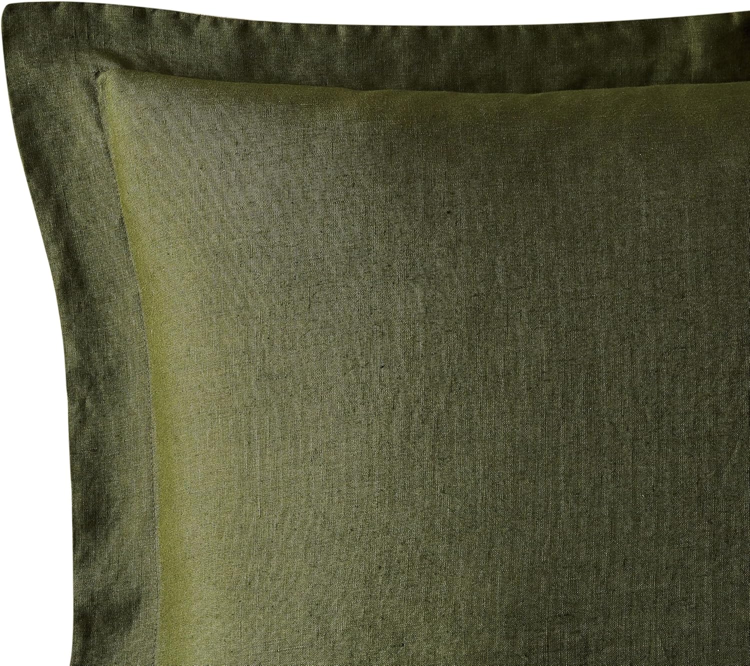 Brooklyn Loom Linen Duvets Olive Green Linen 3-Piece King Duvet Set, Solid Color Themed, for Men and Women, Oeko-TEX Certified Confidence