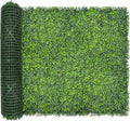 Artificial Ivy Privacy Fence Screen,128"x 48" (43 SQFT) UV-Anti Faux Boxwood Roll Grass Wall Panels for Patio Balcony Privacy, Garden, Backyard Greenery Wall Backdrop Decor