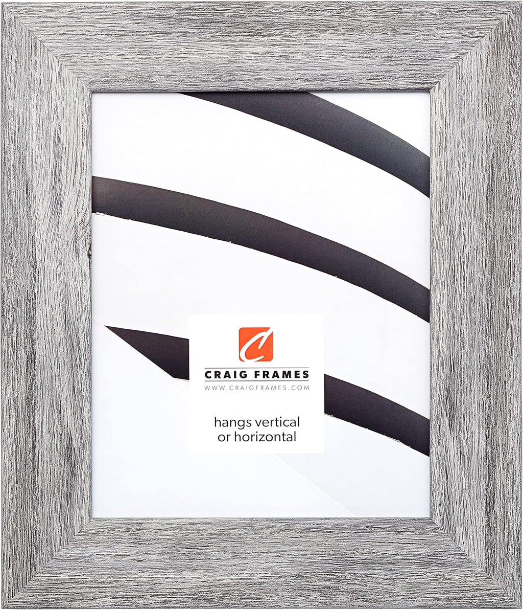 Craig Frames Bauhaus 200, 4x6 Picture Frame, Barnwood Gray