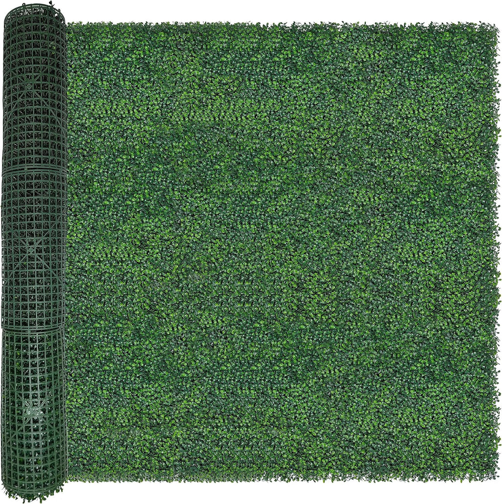 Artificial Ivy Privacy Fence Wall Screen: 5.35FT X 10FT (53.5 sqft) UV-Anti Faux Boxwood Roll Panels Greenery Backdrop Ivy Vine Leaf Hedges Fence Panels for Indoor Outdoor Green Decor