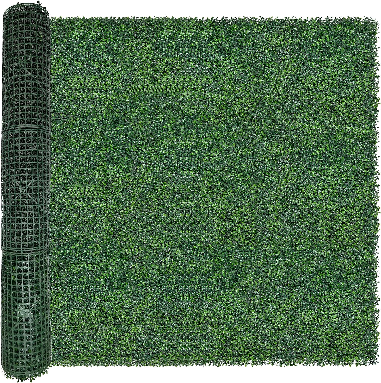Artificial Ivy Privacy Fence Wall Screen: 5FT X10FT (50 sqft) UV-Anti Faux Boxwood Roll Panels Greenery Backdrop Ivy Vine Leaf Hedges Fence Panels for Indoor Outdoor Green Decor
